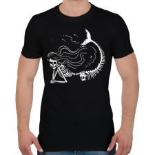 PRINTFASHION Csontváz sellő - Férfi póló - Fekete férfi póló