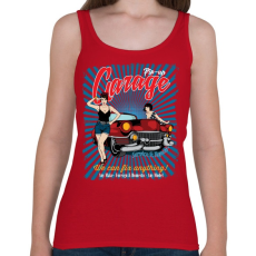 PRINTFASHION Csúcsgarázs - Női atléta - Cseresznyepiros