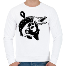 PRINTFASHION csuka - Férfi pulóver - Fehér férfi pulóver, kardigán