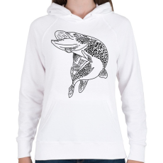 PRINTFASHION csuka - Női kapucnis pulóver - Fehér