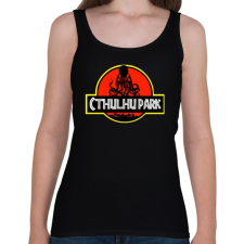 PRINTFASHION Cthulhu Park - Női atléta - Fekete női trikó