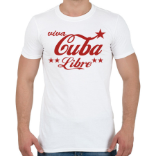 PRINTFASHION Cuba libre - Férfi póló - Fehér férfi póló
