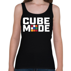 PRINTFASHION Cube mode - Női atléta - Fekete