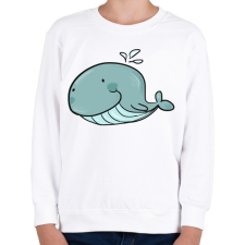 PRINTFASHION Cuki bálna - Gyerek pulóver - Fehér gyerek pulóver, kardigán