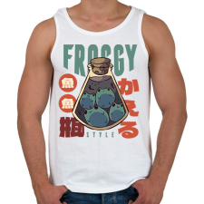PRINTFASHION Cuki békák - Férfi atléta - Fehér atléta, trikó