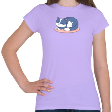 PRINTFASHION Cuki cica - Női póló - Viola