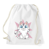 PRINTFASHION Cuki cica - Sportzsák, Tornazsák - Fehér