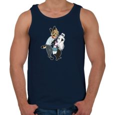 PRINTFASHION Cuki cicák - Férfi atléta - Sötétkék