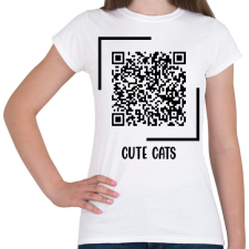 PRINTFASHION Cuki cicák - Női póló - Fehér női póló