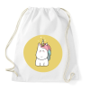 PRINTFASHION Cuki egyszarvú - Sportzsák, Tornazsák - Fehér