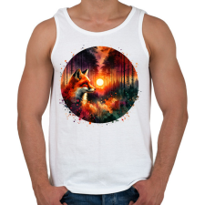 PRINTFASHION Cuki erdei róka - Férfi atléta - Fehér atléta, trikó