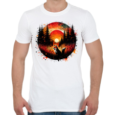 PRINTFASHION Cuki erdei róka - Férfi póló - Fehér férfi póló