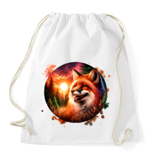 PRINTFASHION Cuki erdei róka - Sportzsák, Tornazsák - Fehér tornazsák