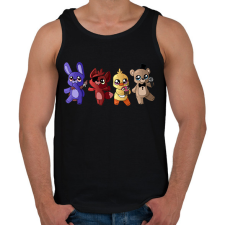 PRINTFASHION Cuki fnaf karakterek - Férfi atléta - Fekete atléta, trikó