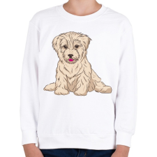 PRINTFASHION Cuki kutya - Gyerek pulóver - Fehér gyerek pulóver, kardigán