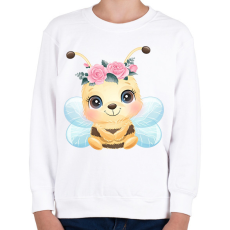 PRINTFASHION Cuki méhecske - Gyerek pulóver - Fehér