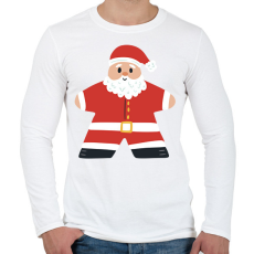 PRINTFASHION Cuki Mikulás - Férfi hosszú ujjú póló - Fehér