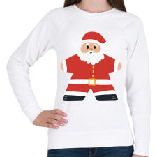 PRINTFASHION Cuki Mikulás - Női pulóver - Fehér női pulóver, kardigán