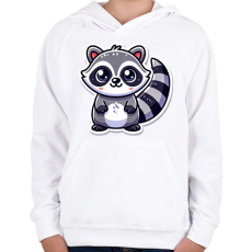 PRINTFASHION Cuki Mosómaci - Gyerek kapucnis pulóver - Fehér