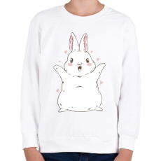 PRINTFASHION Cuki nyuszi - Gyerek pulóver - Fehér