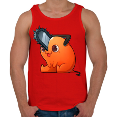 PRINTFASHION Cuki Pochita minta (Chainsaw man) - Férfi atléta - Piros