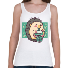 PRINTFASHION Cuki sün - Női atléta - Fehér női trikó