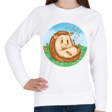 PRINTFASHION Cuki süni - Női pulóver - Fehér női pulóver, kardigán