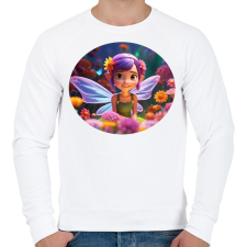 PRINTFASHION Cuki tündérke - Férfi pulóver - Fehér férfi pulóver, kardigán