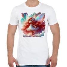 PRINTFASHION Cuki vöröshajú tündérlány - Férfi póló - Fehér férfi póló