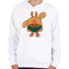 PRINTFASHION Cukiság - Gyerek kapucnis pulóver - Fehér
