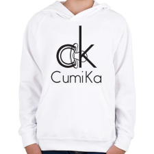 PRINTFASHION CumiKa - Gyerek kapucnis pulóver - Fehér gyerek pulóver, kardigán