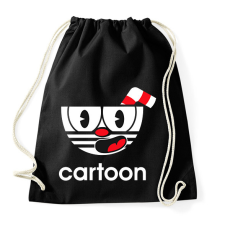 PRINTFASHION Cuphead Cartoon - Sportzsák, Tornazsák - Fekete tornazsák