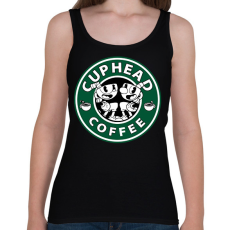 PRINTFASHION Cuphead Coffee - Női atléta - Fekete