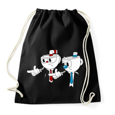 PRINTFASHION Cuphead - Pulp Fiction - Sportzsák, Tornazsák - Fekete tornazsák
