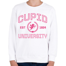 PRINTFASHION Cupid University - Gyerek pulóver - Fehér gyerek pulóver, kardigán