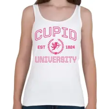PRINTFASHION Cupid University - Női atléta - Fehér női trikó