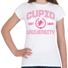 PRINTFASHION Cupid University - Női póló - Fehér női póló