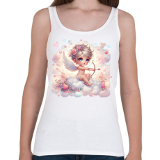 PRINTFASHION Cupido célba vett - Női atléta - Fehér