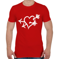 PRINTFASHION Cupido eltalált! - Férfi póló - Piros férfi póló