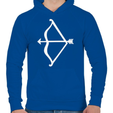 PRINTFASHION Cupido Íja  - Férfi kapucnis pulóver - Királykék férfi pulóver, kardigán