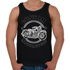 PRINTFASHION custom motorcycle - Férfi atléta - Fekete atléta, trikó