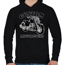 PRINTFASHION custom motorcycle - Férfi kapucnis pulóver - Fekete