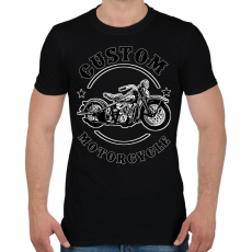 PRINTFASHION custom motorcycle - Férfi póló - Fekete
