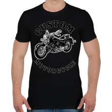 PRINTFASHION custom motorcycle - Férfi póló - Fekete