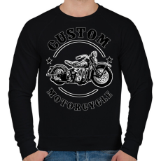 PRINTFASHION custom motorcycle - Férfi pulóver - Fekete