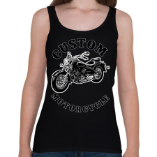 PRINTFASHION custom motorcycle - Női atléta - Fekete női trikó