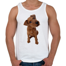 PRINTFASHION Cute Dog - Férfi atléta - Fehér