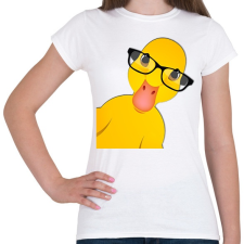 PRINTFASHION Cute Duck - Női póló - Fehér női póló