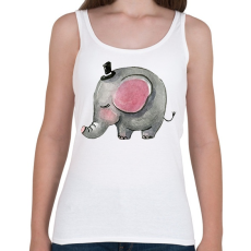 PRINTFASHION Cute Elephant boy - Női atléta - Fehér