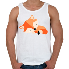 PRINTFASHION Cute Fox baby - Férfi atléta - Fehér atléta, trikó